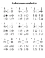Vorschau - Arbeitsblätter - Bruchrechnen mit Kreisdiagramm bzwTortendiagramm - Deckblatt
