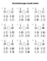 Vorschau - Arbeitsblätter - Bruchrechnen mit Kreisdiagramm bzwTortendiagramm - Seite 2