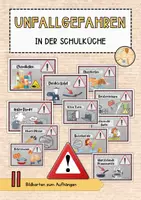 Vorschau - Poster - Unfallgefahren in der Schulküche - Bildkarten zum Aufhängen - Deckblatt