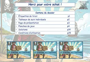 Aperçu - Jeux - Calculs posés : le coffre au trésor - Page 2