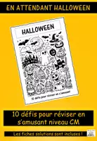 Aperçu - Feuilles d'exercices - En attendant Halloween : 10 défis pour réviser - Page de couverture