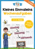 Vorschau - Arbeitsblätter - Kleines 1x1: Wochenaufgaben - Deckblatt