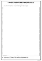 Vorschau - Arbeitsblätter - Dead Poets Society (Family Conflict, Education, Novel vs. Movie, Mental Health, Peer Pressure, First Love, Poetry, Role Play: Trial) - Seite 1