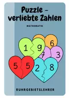 Vorschau - selbst erstellte Cliparts/Grafiken - Puzzle verliebte Zahlen - Deckblatt