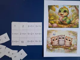 Vorschau - Spiele - Puzzle Plusrechnen Addition bis 10 - Deckblatt