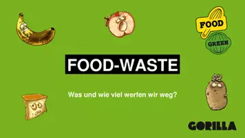 Vorschau - Präsentationen/Tafelbilder - Food-Waste: Präsentation zu Ursachen, Gründen, Lösungen - Deckblatt