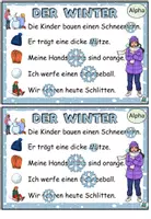 Vorschau - Aufgabenkarten - Kleckskartei "Der Winter" DaZ / DaF / Deutsch - Seite 3