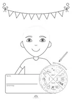 Vorschau - Mal- und Bastelvorlagen - Das bin ich - Das ist mein Geburtstag _ Wimpelkette + Kalender - Seite 3