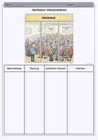 Vorschau - Arbeitsblätter - Politische Karikaturen | wachsendes Materialpaket - Seite 1
