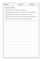Vorschau - Arbeitsblätter - Lernwörter-Übung Neujahr/Silvester Tauchdiktat 3/4 - Seite 2