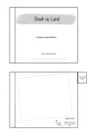 Vorschau - Stundenentwürfe - WBS/ Politik - Flipbook "Stadt vs. Land" (Kl. 6-8) - Seite 1