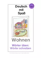 Vorschau - Arbeitsblätter - DmS: Wohnen 1 - Wörter schreiben - Deckblatt