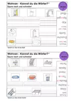 Vorschau - Arbeitsblätter - DmS: Wohnen 1 - Wörter schreiben - Seite 2