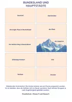 Vorschau - Anderer Materialtyp - Quiz- und Zuordnungskarten: Bundesländer und Hauptstädte - Seite 1