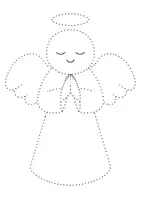 Vorschau - Mal- und Bastelvorlagen - Prickelbilder Weihnachten – Engel (leicht) 15 Motive - Seite 1
