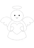 Vorschau - Mal- und Bastelvorlagen - Prickelbilder Weihnachten – Engel (leicht) 15 Motive - Seite 3