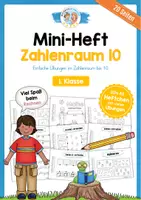 Vorschau - Arbeitsblätter - Mini-Heftchen: Mathe - 1. Klasse - Zahlenraum bis 10 (20 Arbeitsblätter) - Deckblatt