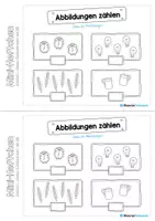 Vorschau - Arbeitsblätter - Mini-Heftchen: Mathe - 1. Klasse - Zahlenraum bis 10 (20 Arbeitsblätter) - Seite 3