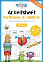 Vorschau - Arbeitsblätter - Verdoppeln & Halbieren im ZR 20 (20 Arbeitsblätter) - Deckblatt