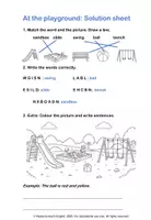 Vorschau - Mal- und Bastelvorlagen - Outside: Places & Activities - English Vocabulary Worksheets für die Grundschule - Seite 2