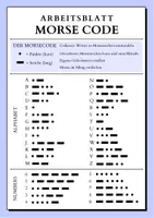 Vorschau - Arbeitsblätter - Arbeitsblatt - Morsecode - Deckblatt