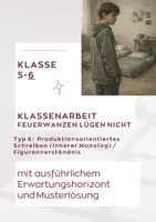 Vorschau - Klassenarbeiten - Feuerwanzen lügen nicht Klassenarbeit - Deckblatt