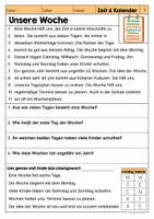 Vorschau - Arbeitsblätter - Lesen & Verstehen - Zeit & Kalender (Klasse 1-2) - Seite 2