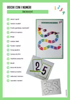 Vorschau - Arbeitsblätter - Giochi con i numeri (Materialpaket) - 15 lustige Spiele zum Üben von Zahlen mit allen Materialien bereit zum Ausdrucken - Seite 1
