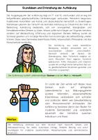 Vorschau - Arbeitsblätter - Vertreter und Denker der Aufklärung: Kant, Locke, Montesquieu - Seite 1