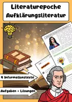Vorschau - Arbeitsblätter - Die Aufklärung Materialpaket: Literatur, Ideen, Vertreter, Epoche - Seite 1