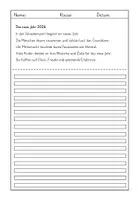 Vorschau - Arbeitsblätter - Lernwörter-Übung Neujahr/Silvester Tauchdiktat 3/4 - Seite 2