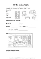 Vorschau - Unterrichtsreihen - At home - Englisch Vocabulary Worksheets für die Grundschule - Seite 3
