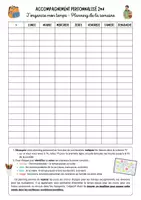 Aperçu - Feuilles d'exercices - Pack Organisation et Bilan de période Lycéen - Page 1