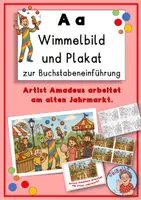 Vorschau - Poster - Buchstabeneinführung: Wimmelbilder / Plakate zu den Vokalen - Seite 1