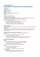 anteprima - Piani di lezione - uda SCOPRIRE IL MONDO CON I CINQUE SENSI - casse prima primaria - Pagina 1