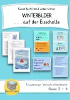 Vorschau - Stundenentwürfe - Winterbilder … auf der Eisscholle - Kunst fachfremd - Deckblatt