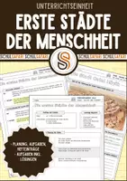 Vorschau - Stundenentwürfe - Unterrichtseinheit: "Stadt - Die ersten Städte der Menschheit" - Deckblatt