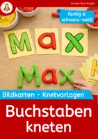 Vorschau - Mal- und Bastelvorlagen - Buchstaben kneten – Bildkarten & Knetvorlagen (A–Z) - Deckblatt