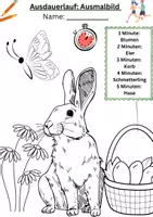 Vorschau - Arbeitsblätter - Ausdauerlauf 5 Minutenlauf: Ostern - Seite 1