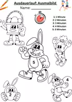 Vorschau - Arbeitsblätter - Ausdauerlauf 5 Minutenlauf: Ostern - Seite 2