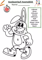 Vorschau - Arbeitsblätter - Ausdauerlauf 5 Minutenlauf: Ostern - Seite 3