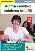 Vorschau - Arbeitsblätter - Aufmerksamkeit trainieren bei LRS | Wahrnehmung, Konzentration, Geheimschriften, Fehlersuche, Legasthenie | Deutsch Sekundarstufe I II Klasse 5-13 Lösungen - Deckblatt