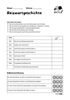 Vorschau - Unterrichtsreihen - Reizwortgeschichten schreiben - Selbstlernpfad für den offenen Unterricht - Seite 1