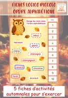 Aperçu - Apprentissages en autonomie - Logicos de l'ordre alphabétique - Page de couverture