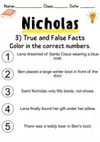 Vorschau - Arbeitsblätter - Nikolaus / Nicholas: Reading comprehension & vocabulary - Englisch - Seite 3