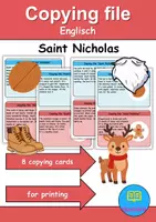 Vorschau - Unterrichtsreihen - Copy card index / Abschreibkarten: Nikolaus / Nicholas - Englisch - Deckblatt