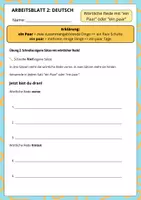 Vorschau - Arbeitsblätter - "Ein Paar oder ein paar?" – Übungsmaterial Deutsch + Bildkarten - Seite 3