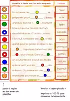 Aperçu - Apprentissages en autonomie - Fiches Logico : Textes à trous de l'automne - Page 3
