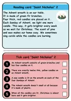 Vorschau - Arbeitsblätter - Reading task cards: Nikolaus / Nicholas - Englisch (Wendekarten) - Seite 2