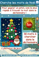Aperçu - Apprentissages en autonomie - Cherche les mots de Noël dans le dictionnaire - Page 1